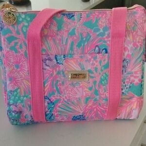 Lilly Pulitzer Vibrant Pink and Blue Tote